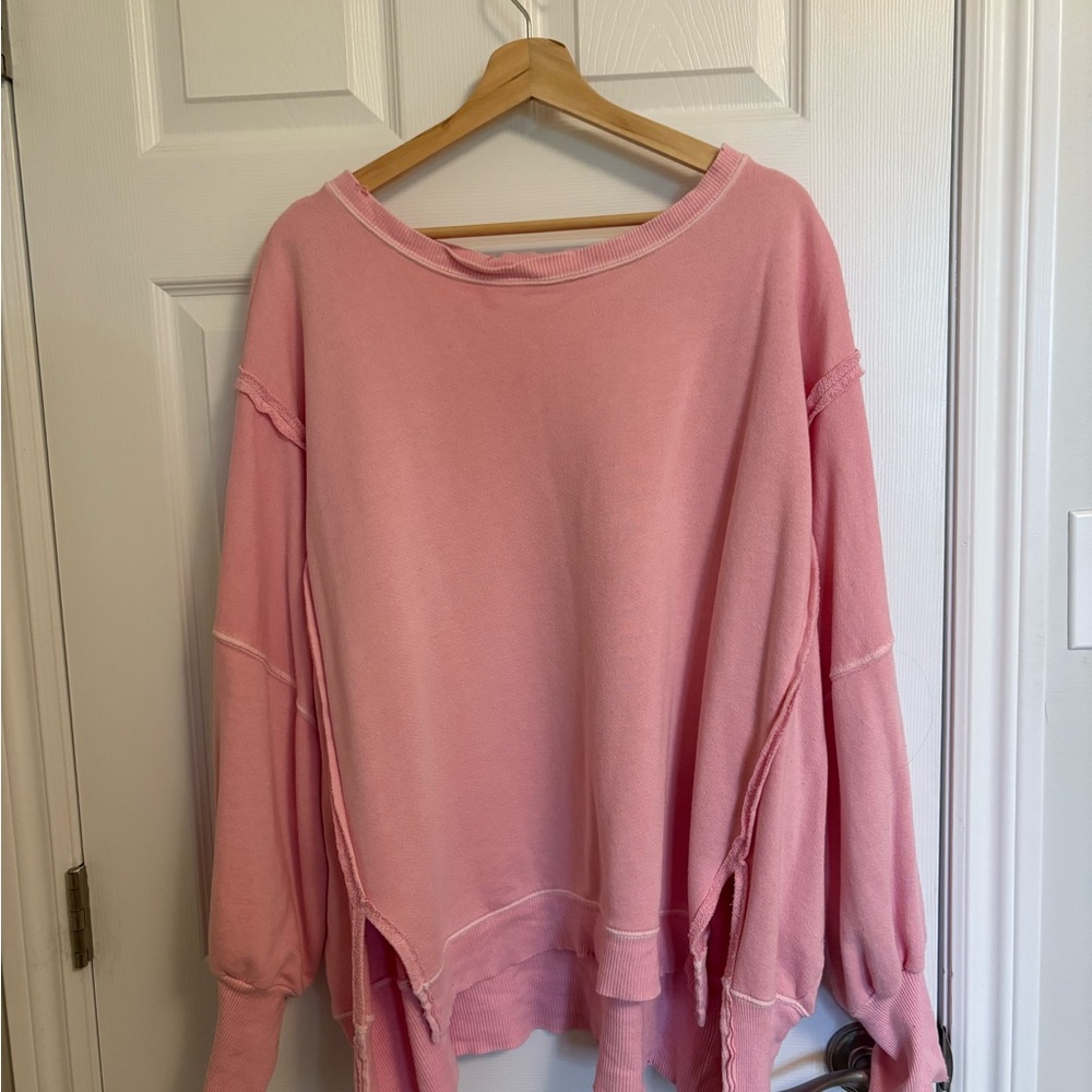 Free People Pink Sweatshirt